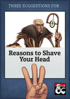 Three Suggestions for Reasons to Shave Your Head