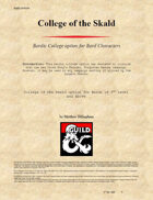 College of the Skald - Bard