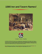 1000 Inn and Tavern Names