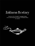 Zakharan Bestiary - Monsters of Al-Qadim