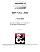 Story Awards Labels - In Volo's Wake