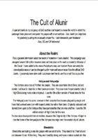 The Cult of Alunir