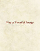Way of Plentiful Energy