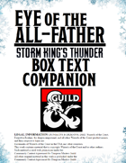 Eye of the All-Father - Box Text Companion - Storm King's Thunder
