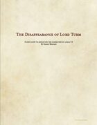 The Disappearance of Lord Turm