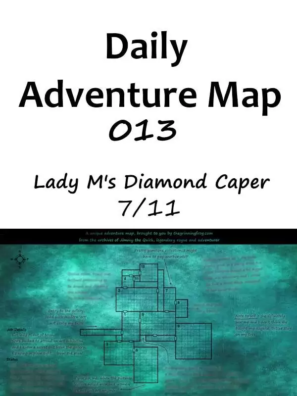 Dm Guide Map Daily Adventure Map 013 - Dungeon Masters Guild | DriveThruRPG