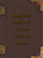 Simplified 5e Warlock Spellbook