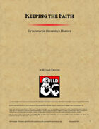 Keeping the Faith Vol 1 - Options for Religious Heroes
