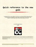 new gods quick reference