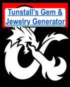Tunstall's Gem and Jewelry Generator