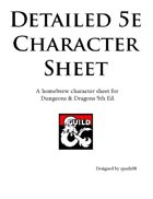 Detailed 5e Character Sheet
