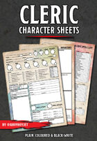 Cleric Character Sheets