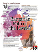 Barbarian Path of the Leveler