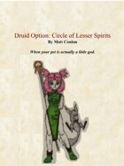 Druid Circle: Circle of Lesser Spirits