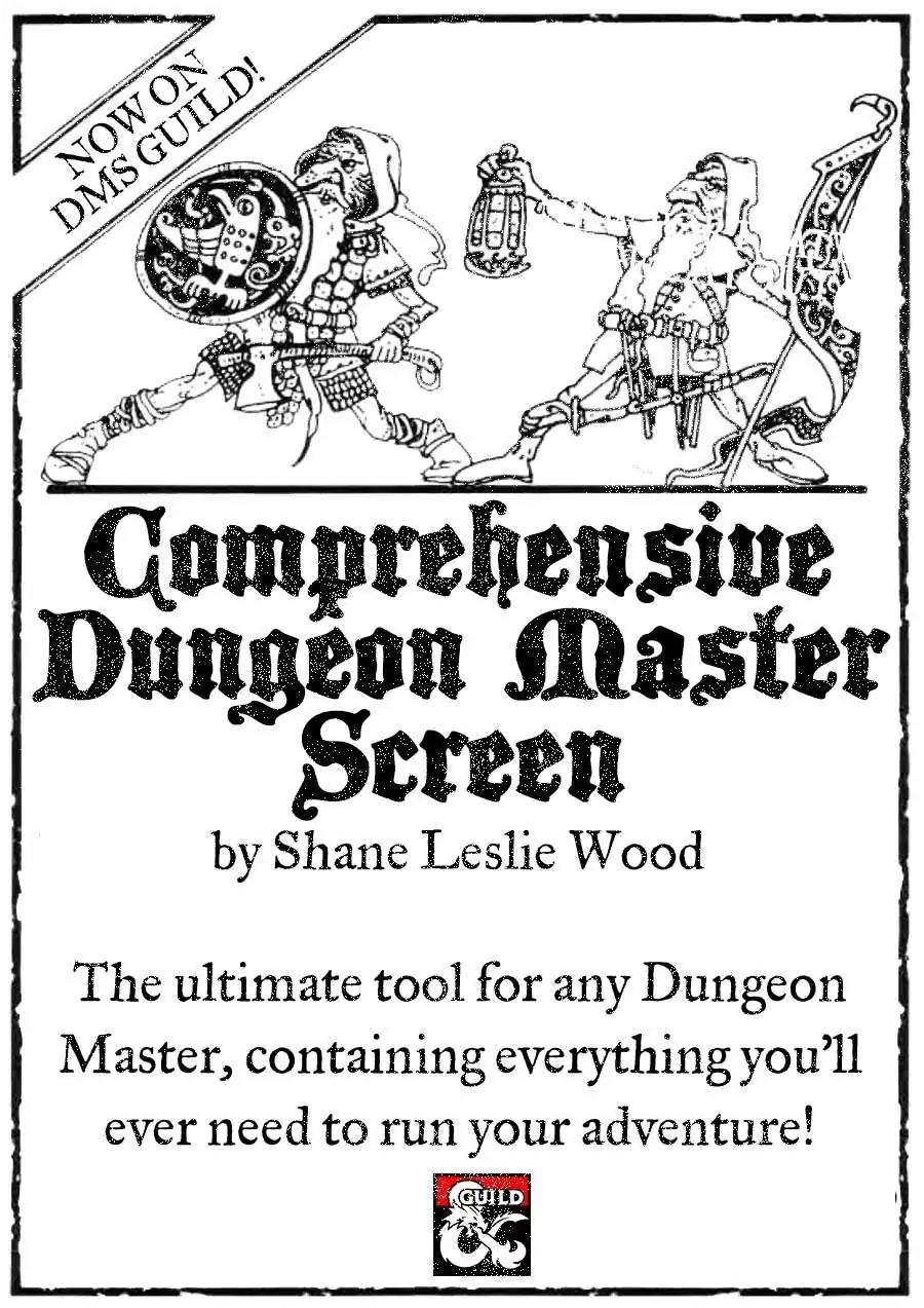 Comprehensive Dungeon Master Screen - Dungeon Masters Guild | DriveThruRPG