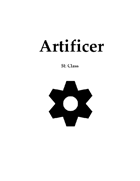 Artificer - Revised Unearthed Arcana