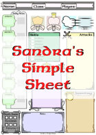 Sandra's Simple Sheet (Fillable)