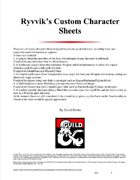 Ryvvik's Custom Character Sheets