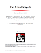 The Avian Escapade