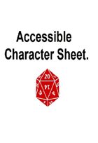 Visually Impaired Friendly Character Sheet