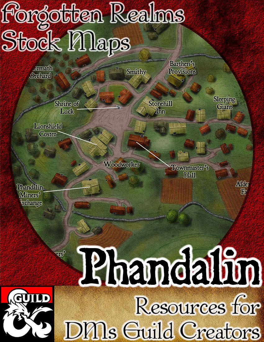 Phandalin - Forgotten Realms Stock Maps - Dungeon Masters Guild ...