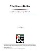 Mischievous Deities - A Warlock Pact Option