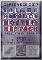 Enigma Paradox Monthly Map Pack: Continent of Veik (Colour)