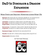 D&D 5e Dinosaur & Dragon Expansion