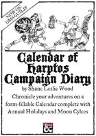 Harptos Calendar and Campaign Diary