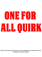 One for all quirk, My hero academia homebrew