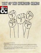 Monastic Tradition: Way of the Hundred Hands