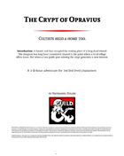 The Crypt of Opravius