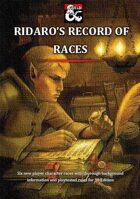 Ridaro\'s Record of Races