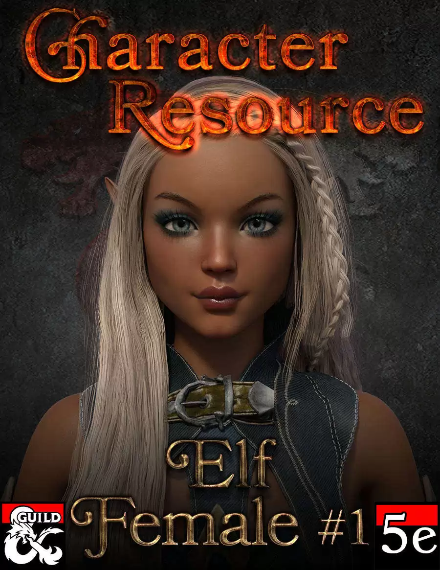 Character Resource - Elf Female #1 - Dungeon Masters Guild | DriveThruRPG