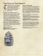 The Cult of True Beauty - New Player and Non-player character options