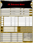 5E Expanded Inventory Sheet