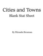 Cities and Towns Stat Sheet