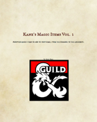 Kane's Magic Items Volume 1