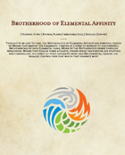 Brotherhood of Elemental Affinity: A set of 5e Monk Sub-classes
