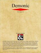 Demonic Class (D&D 5e)