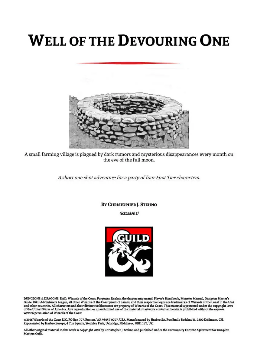 Image result for Well of the Devouring One - Dungeon Masters Guild | DriveThruRPG