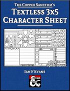 Textless Character Sheet 3x5