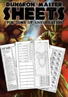 Dungeon Master Sheets for Tomb of Annihilation
