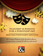 60 Poisons for a Poisoner's Kit - Master Poisoner's Edition