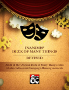 Inanimis' Deck of Many Things Revised