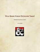 Wild Magic Surge (Extended Table)