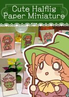 Cute Halfling Paper miniatures