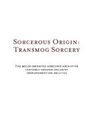 Sorcerous Origin - Transmog Sorcery