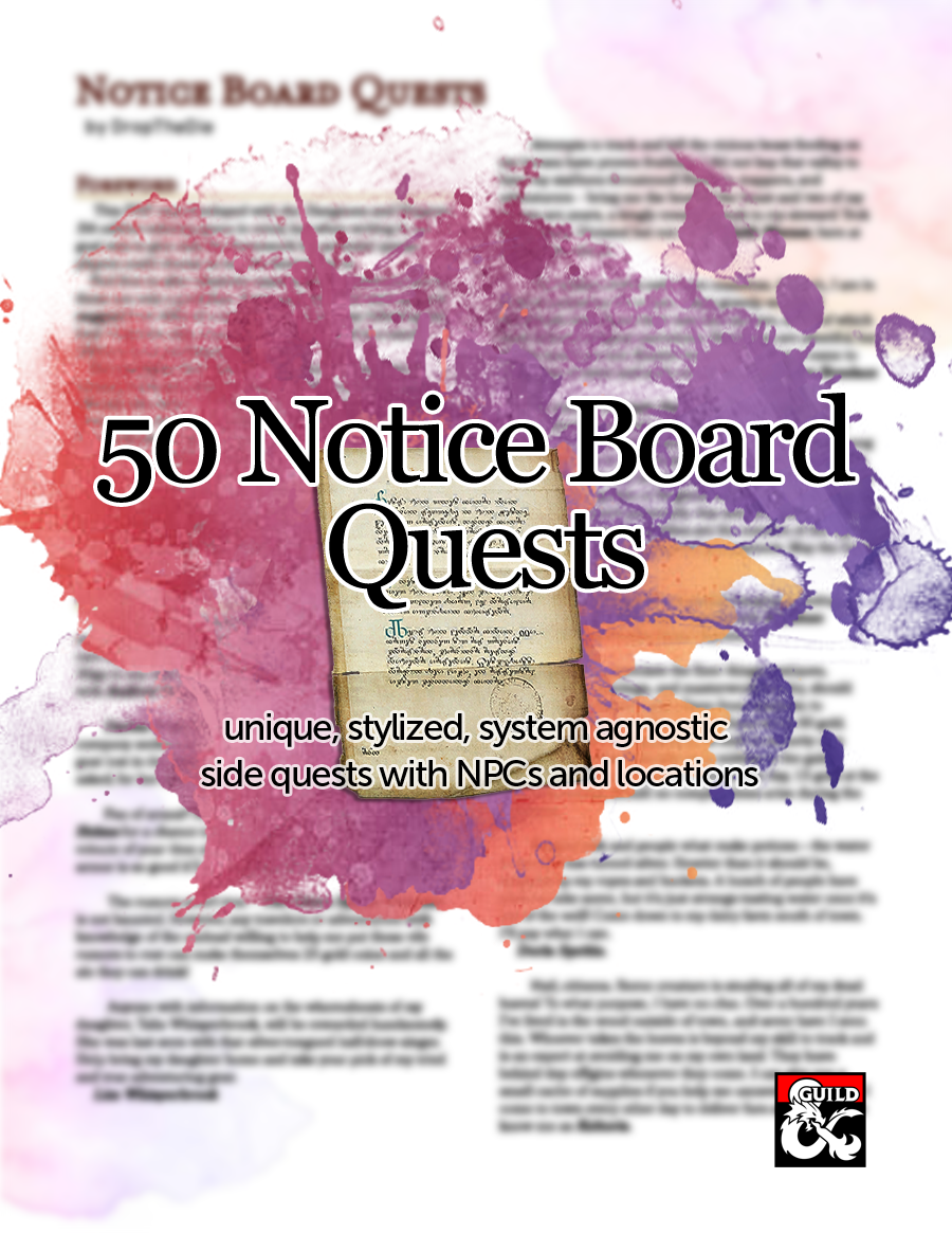 50 Notice Board Quests