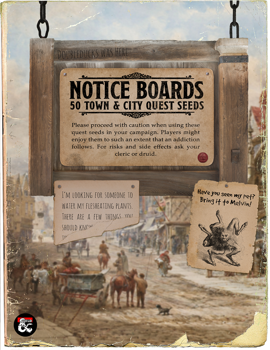 Notice Board: 50 Quest Seeds for Towns and Cities